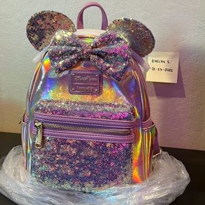BNWT - 50th Anniversary EARidescent Mini Backpack by Loungeflly